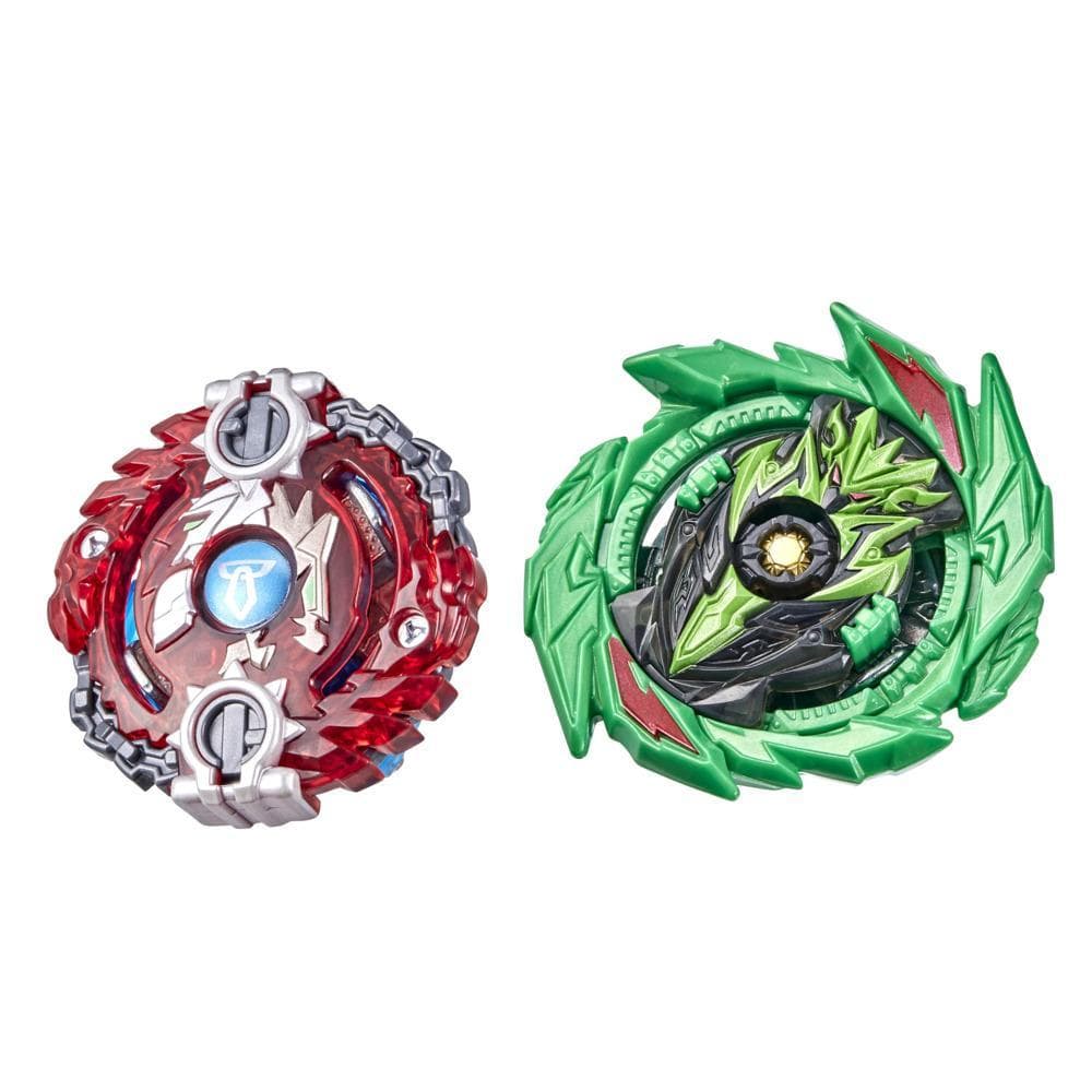 Beyblade Burst Surge Speedstorm - Kit doble - Origin Achilles A6 y Tyros T6