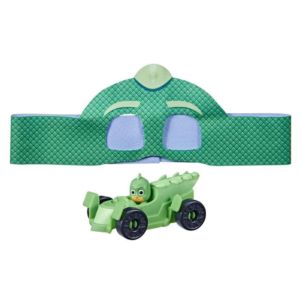 PJ Masks - Vehículo y antifaz de Gecko