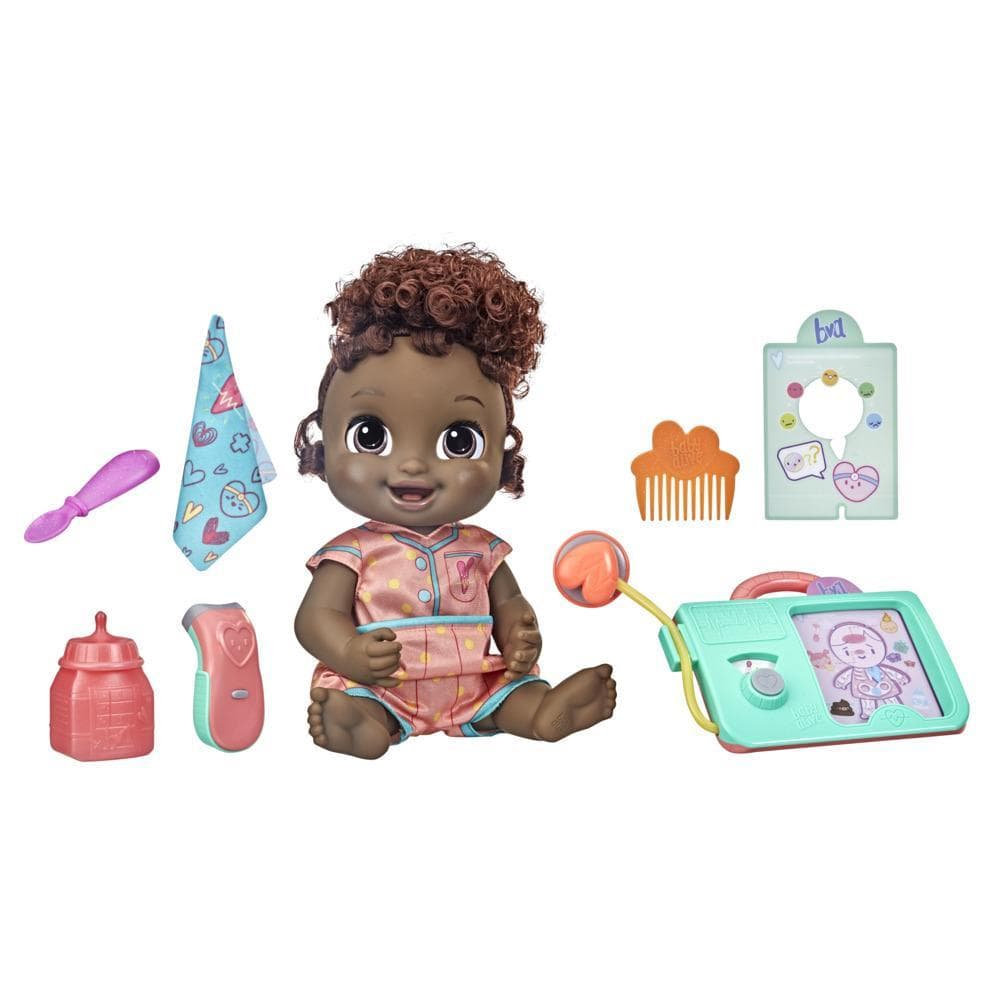 Baby Alive - Muñeca Lulu Achoo - Cabello negro