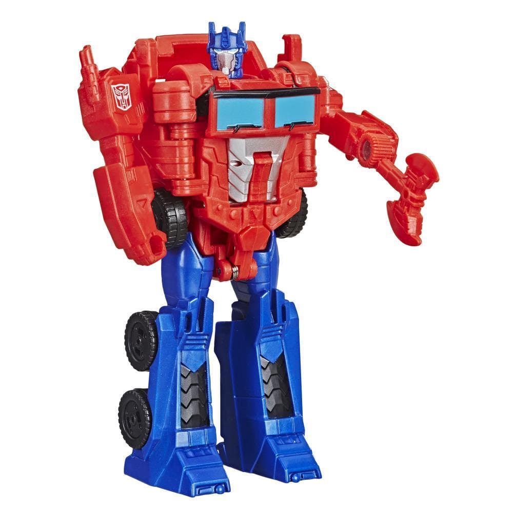 Transformers Cyberverse Action Attackers - Optimus Prime Cambiador de 1 paso - Figura de acción