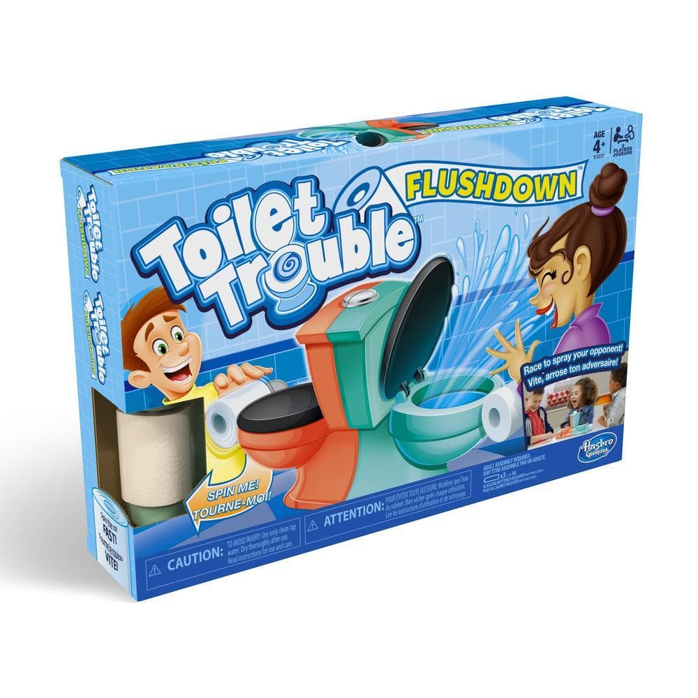 Toilet Trouble Flushdown Kids Game Water Spray Ages 4+