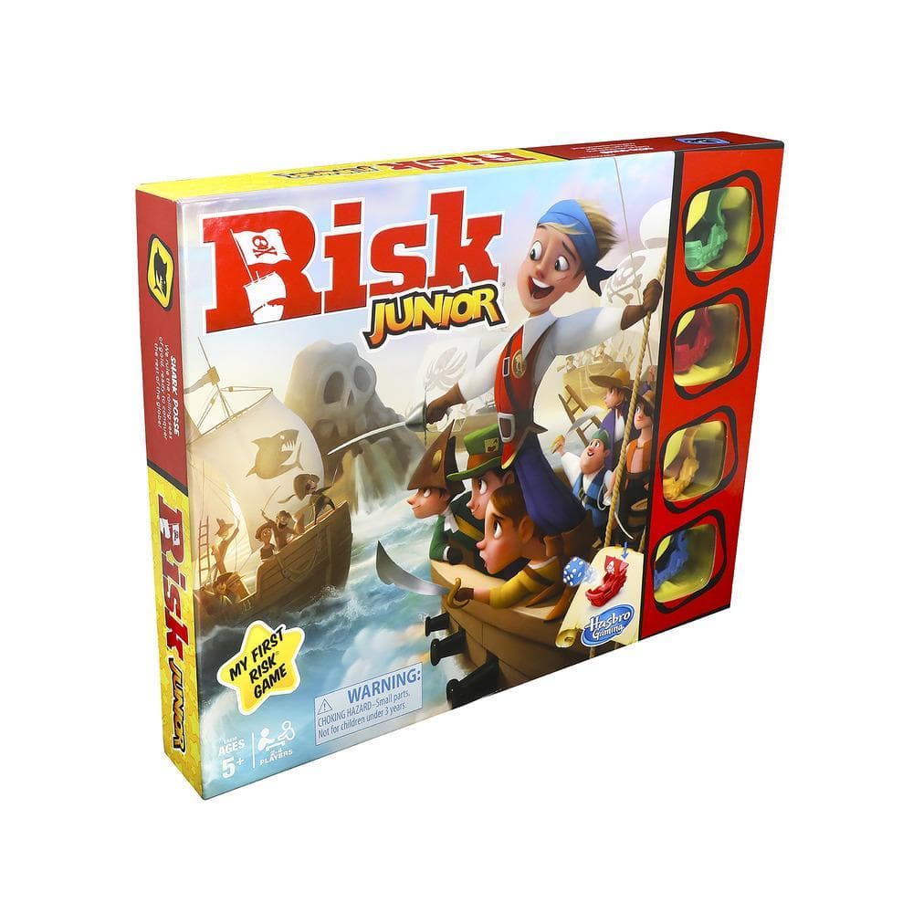 Jeu Risk Junior : introduction au jeu de plateau Risk pour enfants, thématique de pirates, à partir de 5 ans