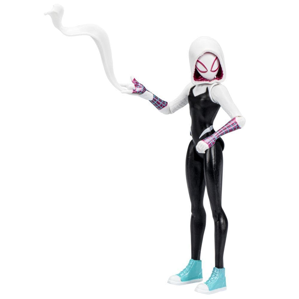 Marvel Spider-Man: Across the Spider-Verse, figurine Spider-Gwen de 15 cm avec accessoire, pour enfants dès 4 ans