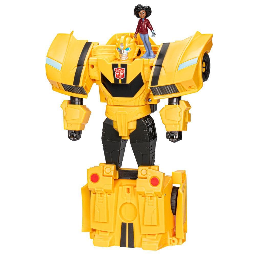 Transformers EarthSpark, figurine Spin Changer Bumblebee avec figurine Mo Malto