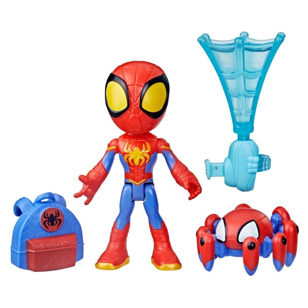 Marvel Spidey et ses Amis Extraordinaires Web-Spinners, figurine Spidey, accessoire à toile rotative