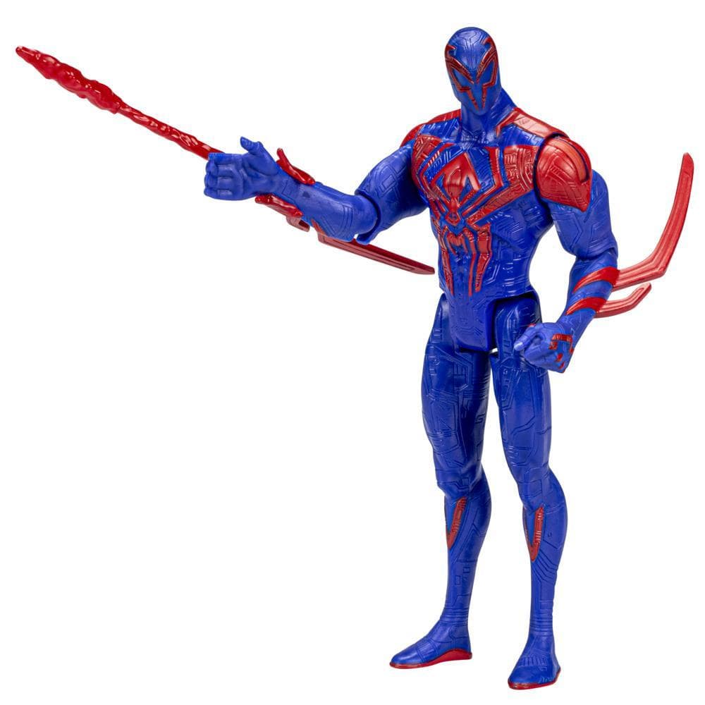 Marvel Spider-Man: Across the Spider-Verse, figurine Spider-Man 2099 de 15 cm avec accessoire, pour enfants dès 4 ans