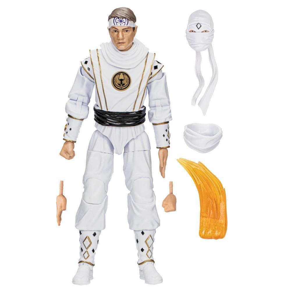 Power Rangers Lightning Collection Mighty Morphin X Cobra Kai Daniel LaRusso Morphed White Crane Ranger