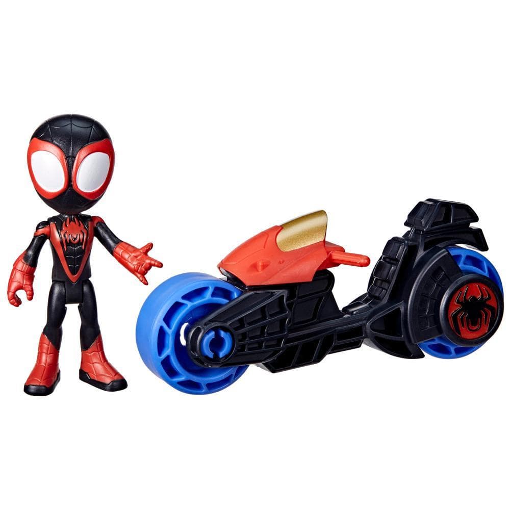 Marvel Spidey et ses Amis Extraordinaires figurine Miles Morales : Spider-Man et véhicule