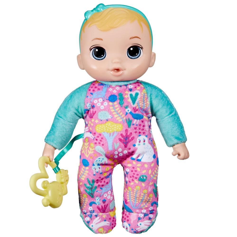 Baby Alive Soft 'n Cute, cheveux blonds, première poupée de bébé, lavable au corps souple, 28 cm, pour jeunes enfants, dès 18 mois,