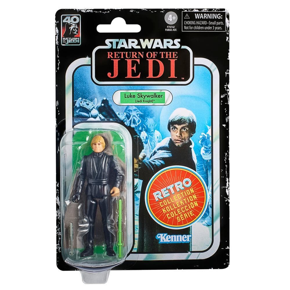 Star Wars Retro Collection, Luke Skywalker (Jedi Knight), figurine de 9,5 cm