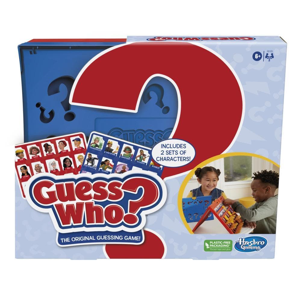 Guess Who? Jeu de devinettes classique, jeu de plateau pour enfants, dès 6 ans, 2 joueurs