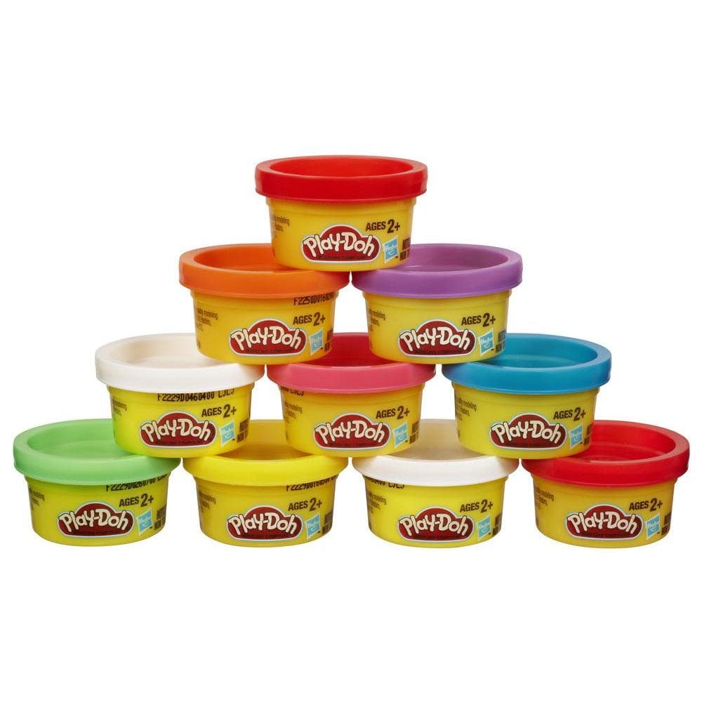 Play-Doh Pots en fête, 10 mini pots de pâte à modeler Play-Doh pour fêtes d'enfants