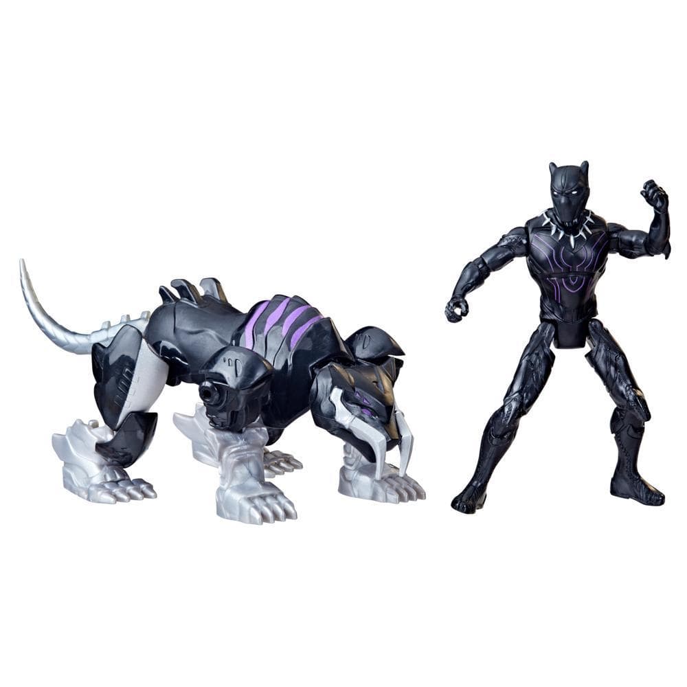 Marvel Mech Strike Mechasaurs Black Panther avec Sabre Claw Mechasaur