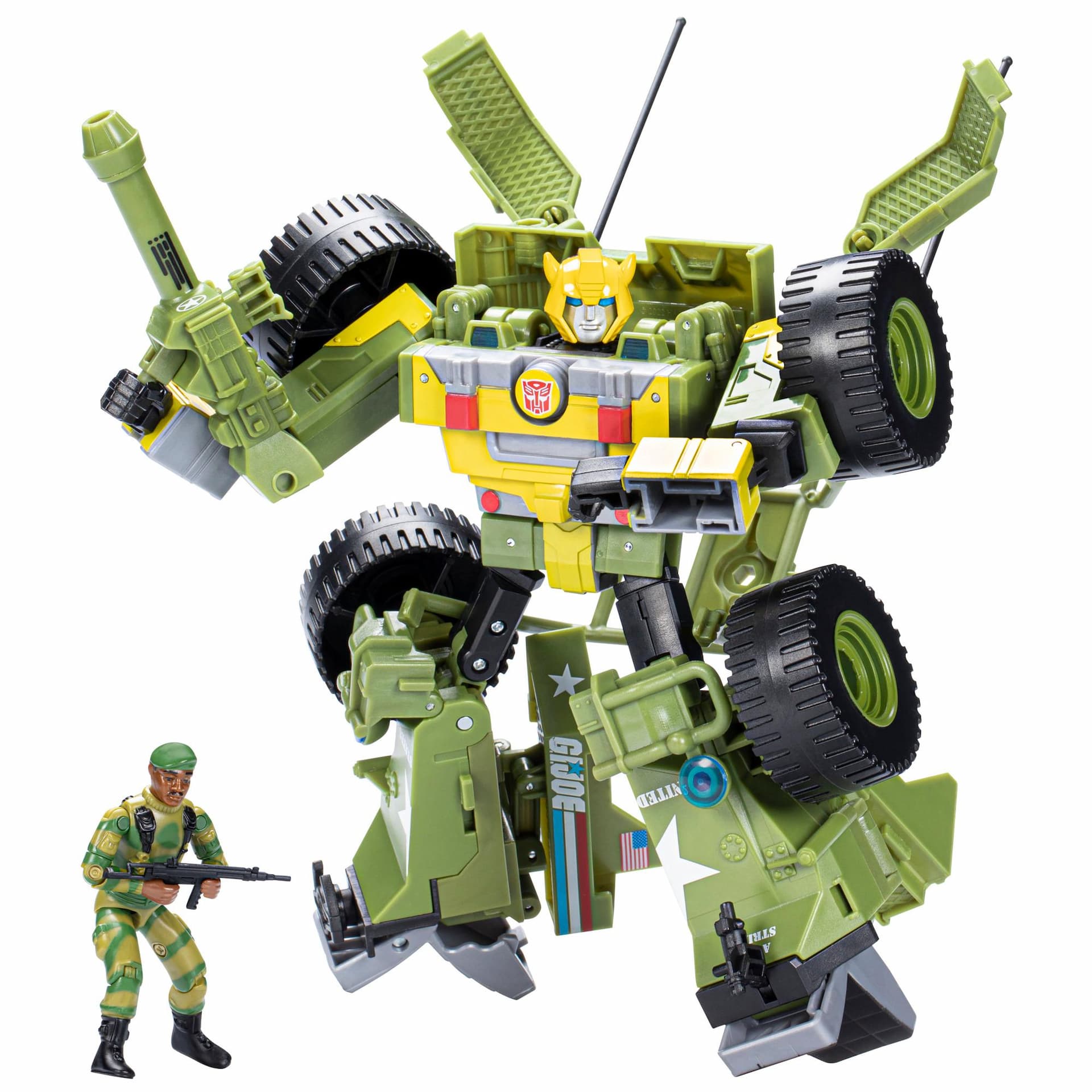 Transformers Collaborative: fusion G.I. Joe, Bumblebee A.W.E. Striker et Lonzo « Stalker » Wilkinson, à partir de 8 ans