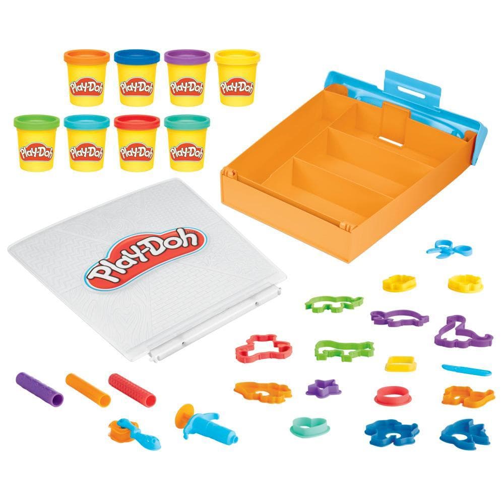 Play-Doh Super Boîte à accessoires Animaux et pâte à modeler