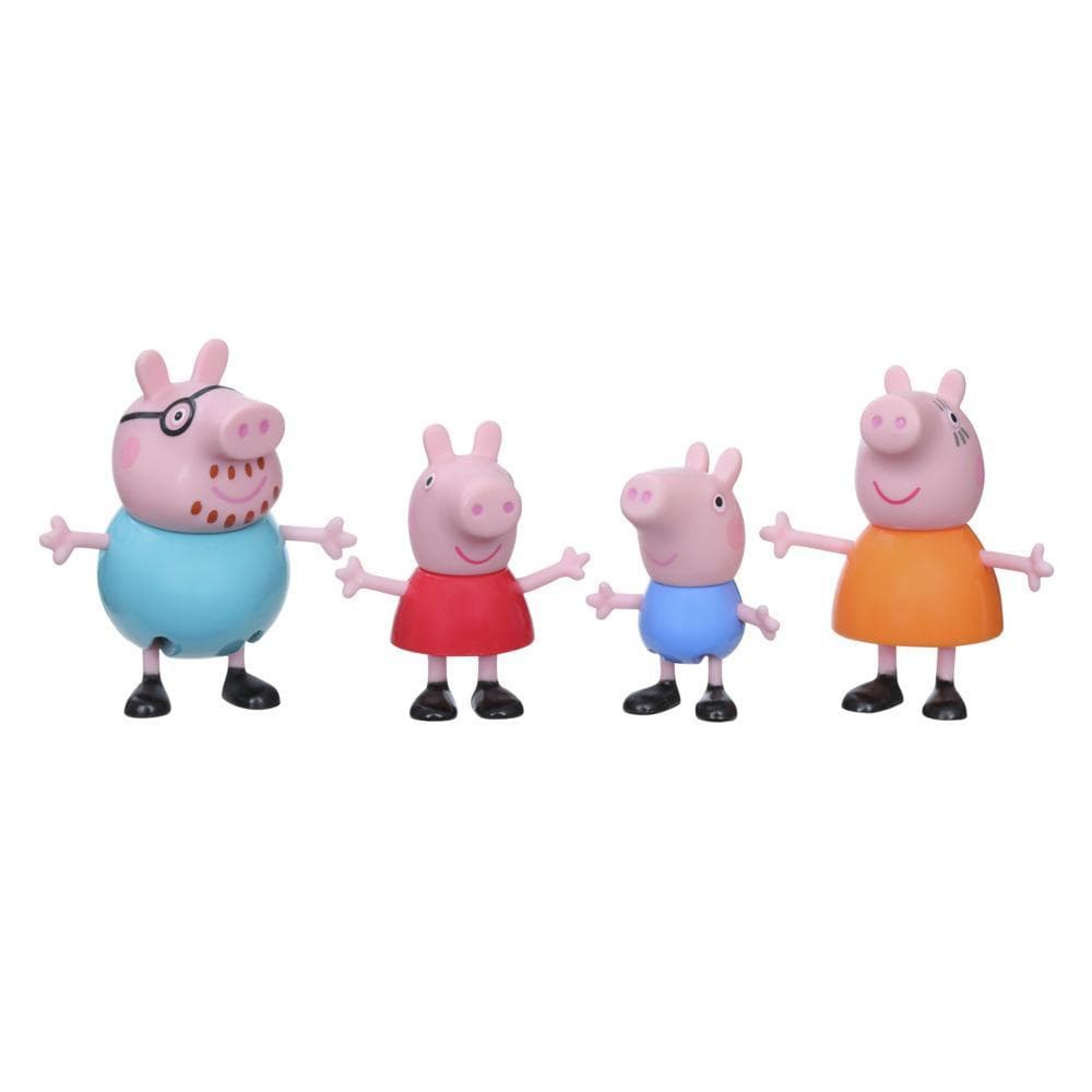 Peppa Pig, Peppa à l'aventure, Peppa et sa famille, 4 figurines, dès 3 ans