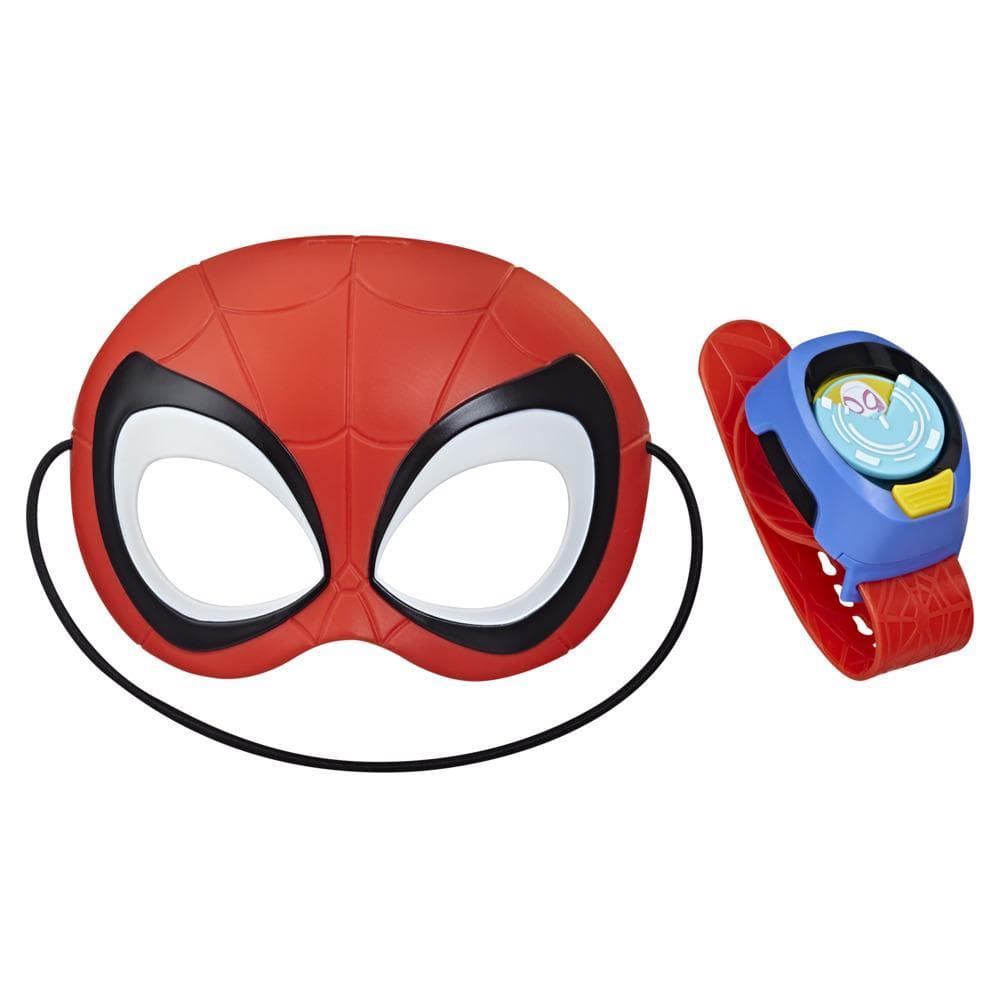 Marvel Spidey et ses Amis Extraordinaires Masque de Spidey avec transmetteur, pack de déguisement préscolaire, dès 3 ans