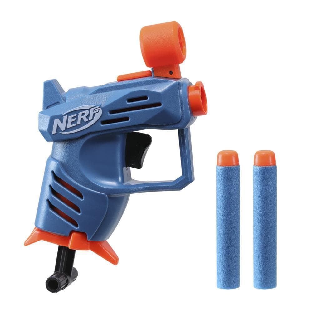 Nerf Elite 2.0, blaster à fléchettes Ace SD-1, 2 fléchettes Nerf Elite, poignée d'amorçage, pour enfants à partir de 8 ans
