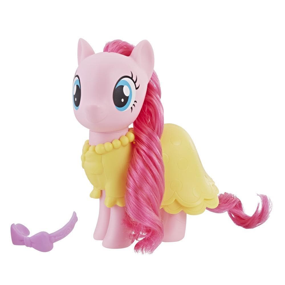 My Little Pony - Figurine Pinkie Pie à habiller - Poney rose de 15 cm avec accessoires mode