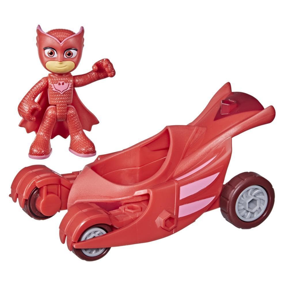 Pyjamasques, Astro-Hibou, véhicule de héros avec figurine articulée, jouets préscolaires, jouets de super-héros, dès 3 ans
