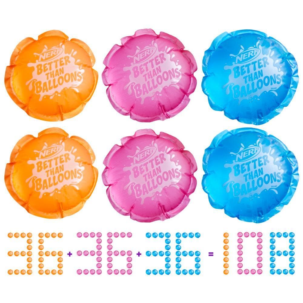 Nerf Better Than Balloons (108 bombes à eau)