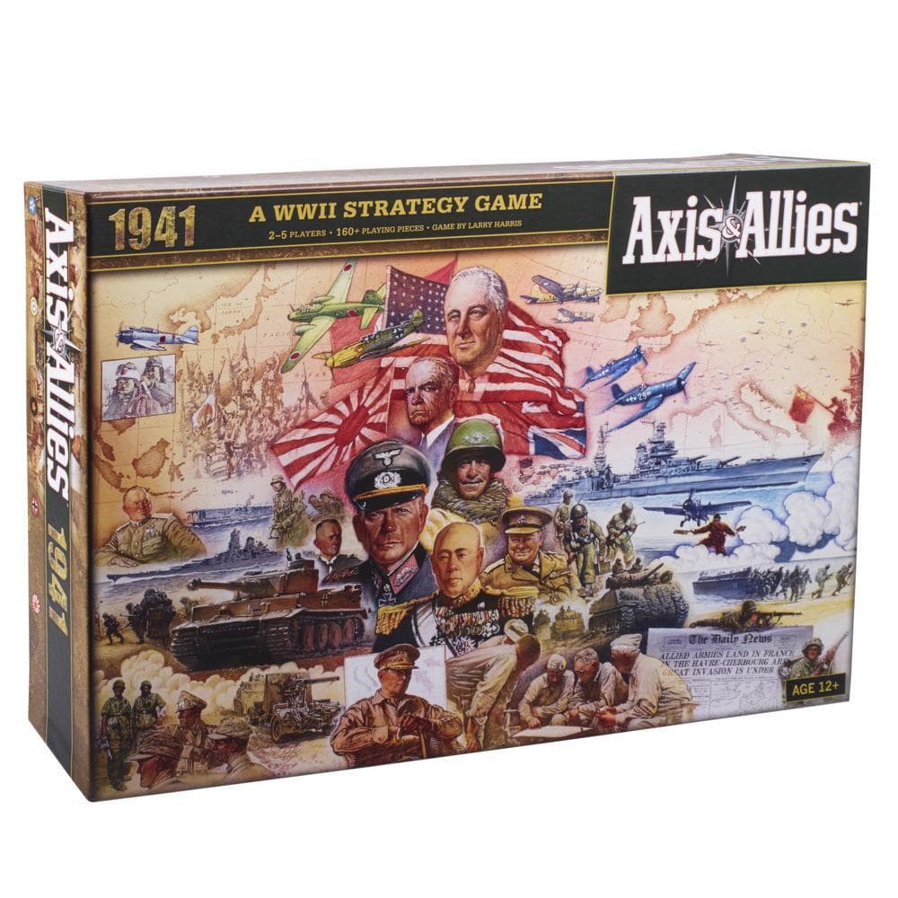 Avalon Hill Axis & Allies 1941 World War II Strategy Board Game, Great Game for Beginners, Ages 12 and Up, 2-5 Players