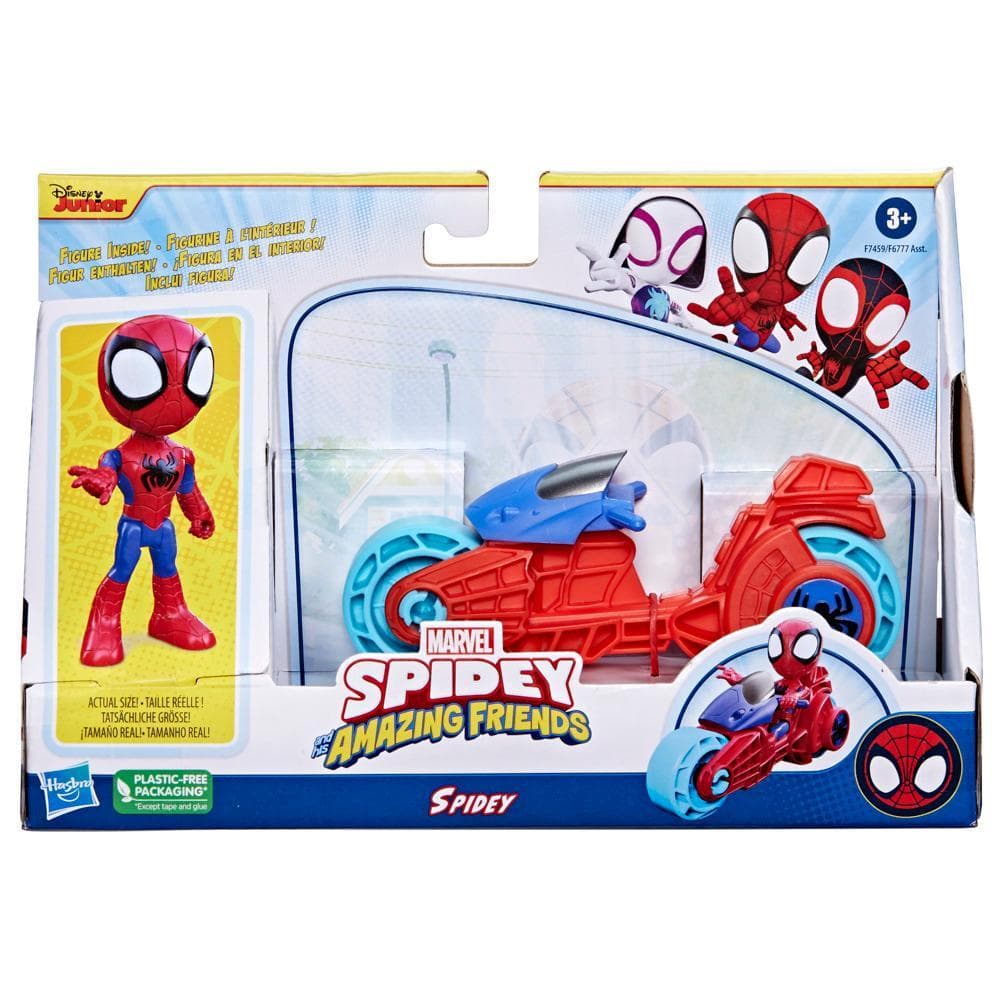 SPIDER-MAN SPIDEY I SUPER-KUMPLE FIGURKA Z MOTOCYKLEM SPIDEY