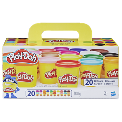 PLAY-DOH ZESTAW 20 KOLOROWYCH TUB