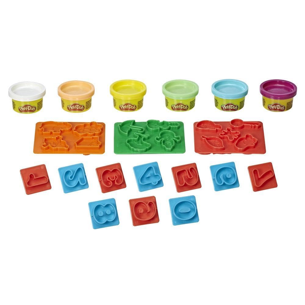 Conjunto Massa de Modelar Play-Doh Kit de Números, com 6 Cores de Massinha - E8533 - Hasbro