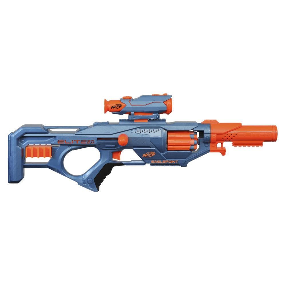 Lança Dardos Nerf Elite 2.0 Lançador Eaglepoint Rd-8, Mira Removível e Tubo Frontal - F0424 - Hasbro