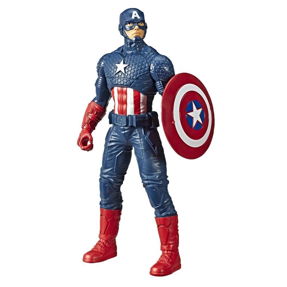 Boneco Marvel Avengers Capitão América, Figura de 24 cm com Escudo - E5579 - Hasbro