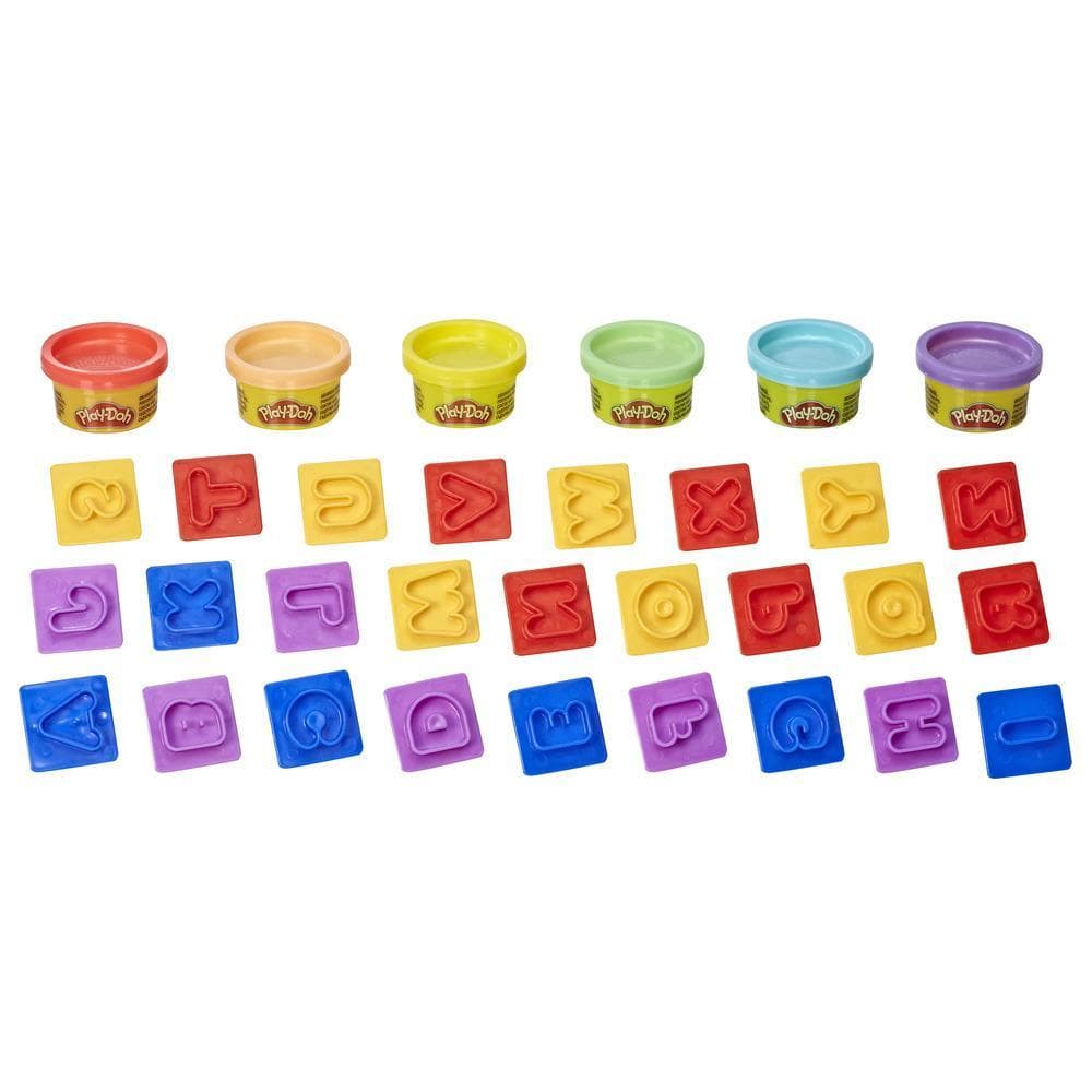 Conjunto Massa de Modelar Play-Doh Kit de Letras, com 6 Cores de Massinha - E8532 - Hasbro