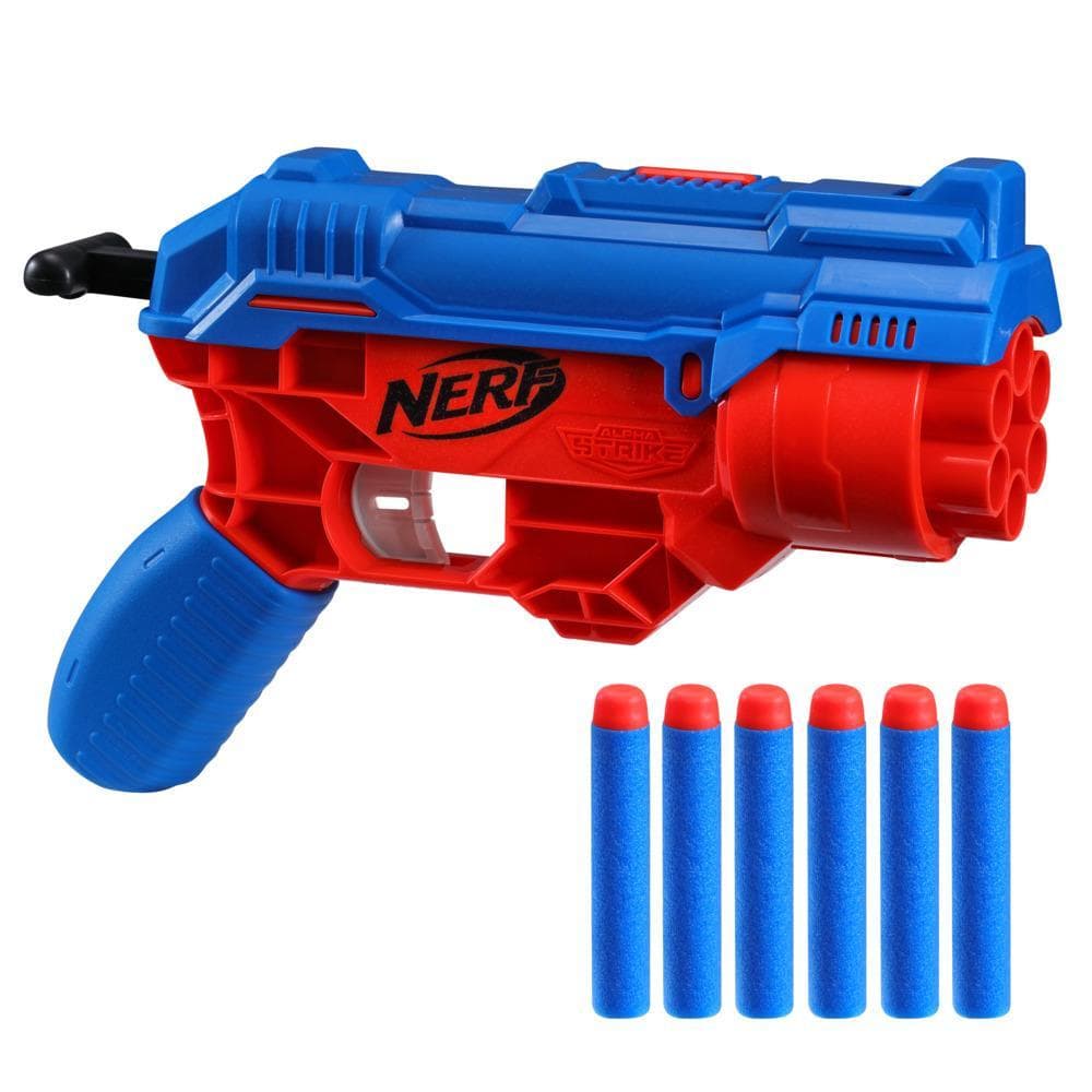 Lançador de Dardos Nerf Alpha Strike Boa RC-6, Tambor Giratório para 6 Dardos - F2985 - Hasbro