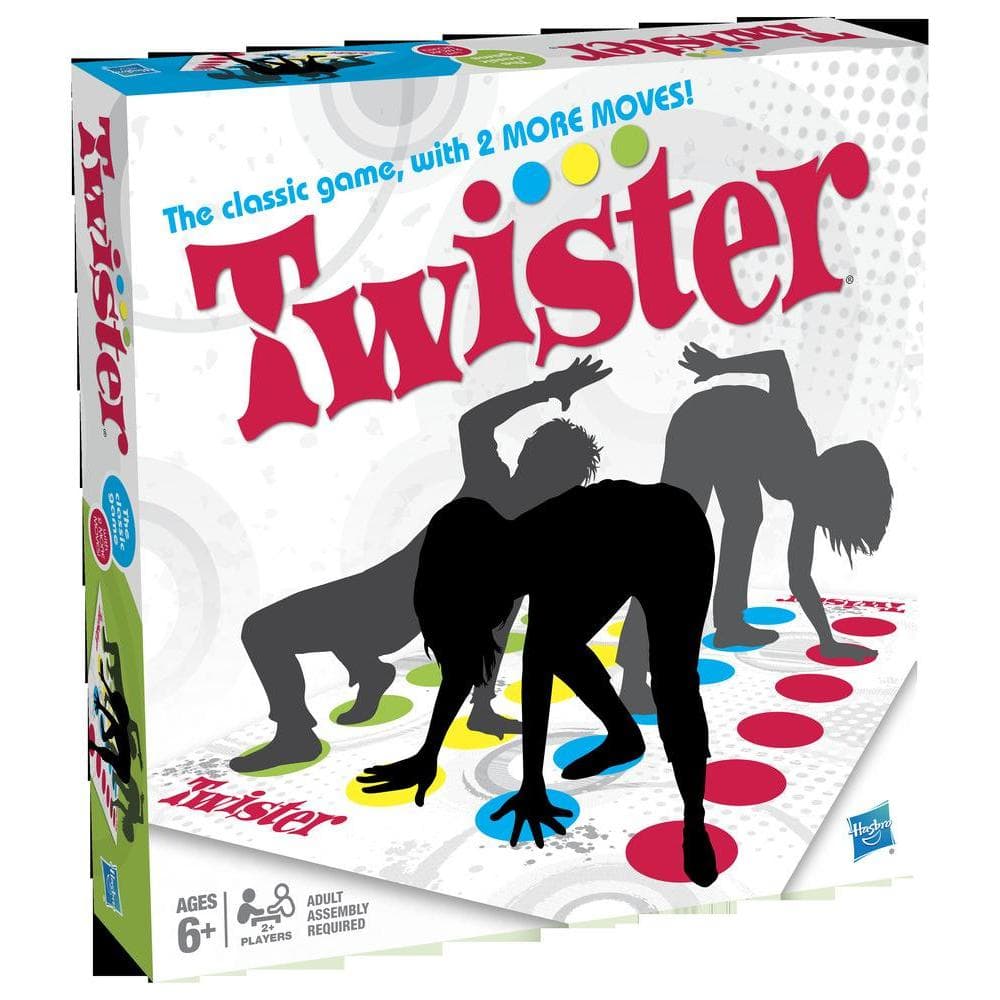 Jogo Twister Novo, com Tapete Clássico Twister e Roleta com Seta - 98831 - Hasbro Gaming