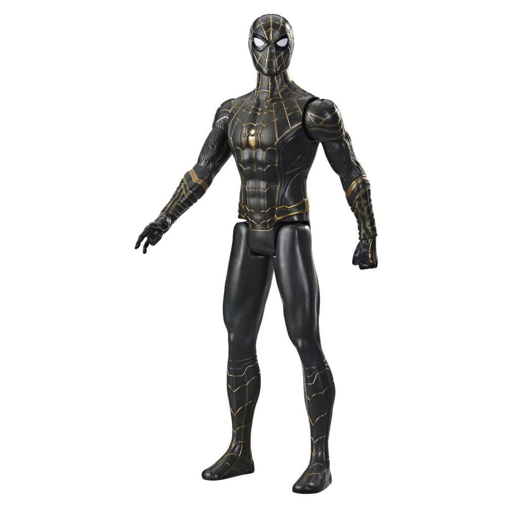 Marvel Homem-Aranha Titan Hero Series Uniforme Preto e Dourado Brinquedo