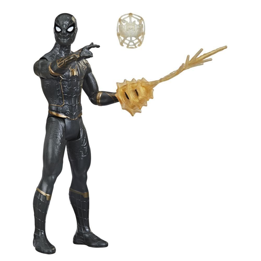 Spider-Man Mystery Web Gear Siyah-Altın Zırhlı Spider-Man Figür