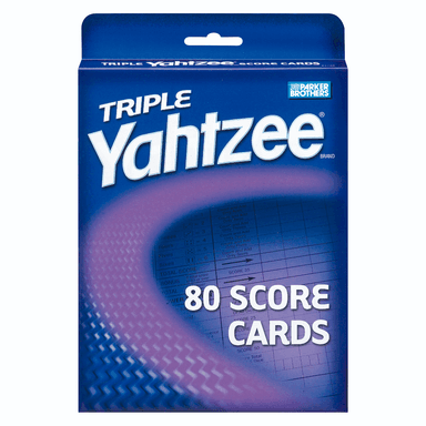 04100 Yahtzee Triple Score Pads both sides