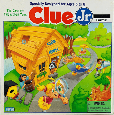 00409 Clue Jr Case of the Hidden Toys 1995 Note Pad