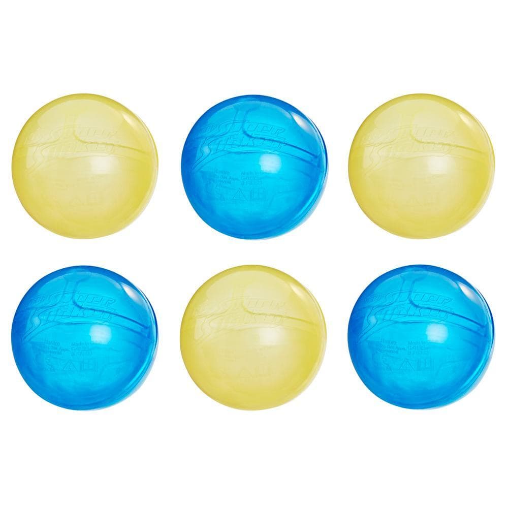 Nerf Super Soaker Hydro Balls 6-Pack, Reusable Water-Filled Balls