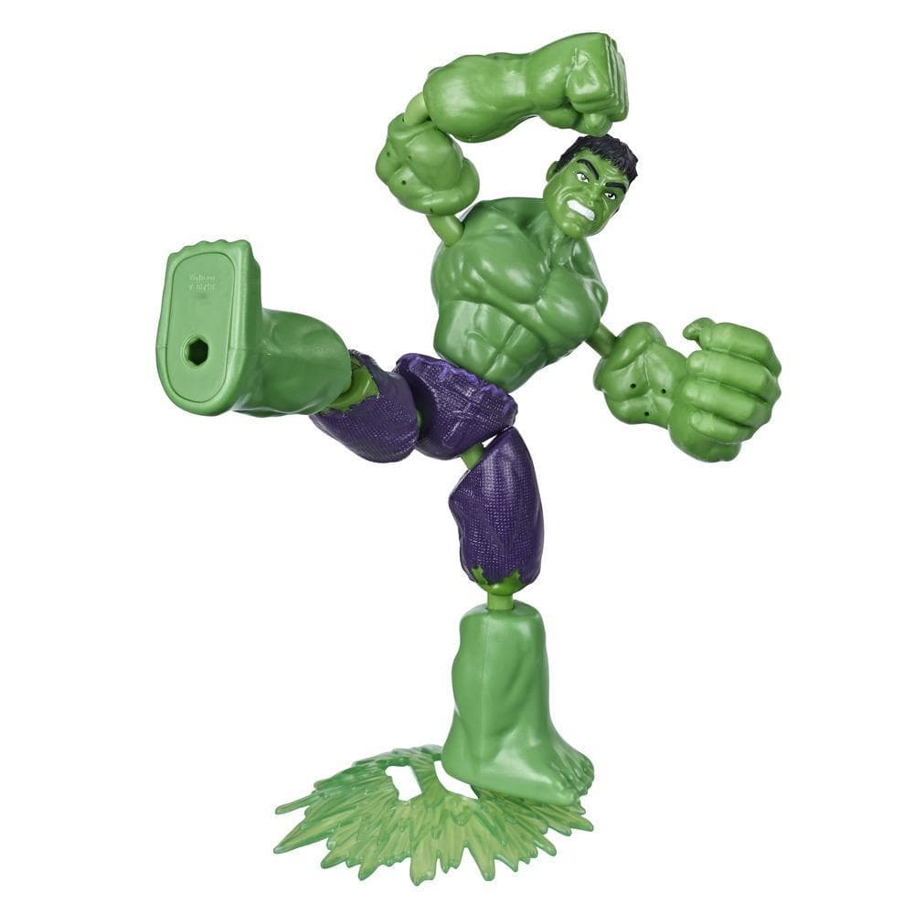 Marvel Avengers Bend And Flex Action Figure, 6-Inch Flexible Hulk Figure, Includes Blast Accessory, Ages 4 And Up