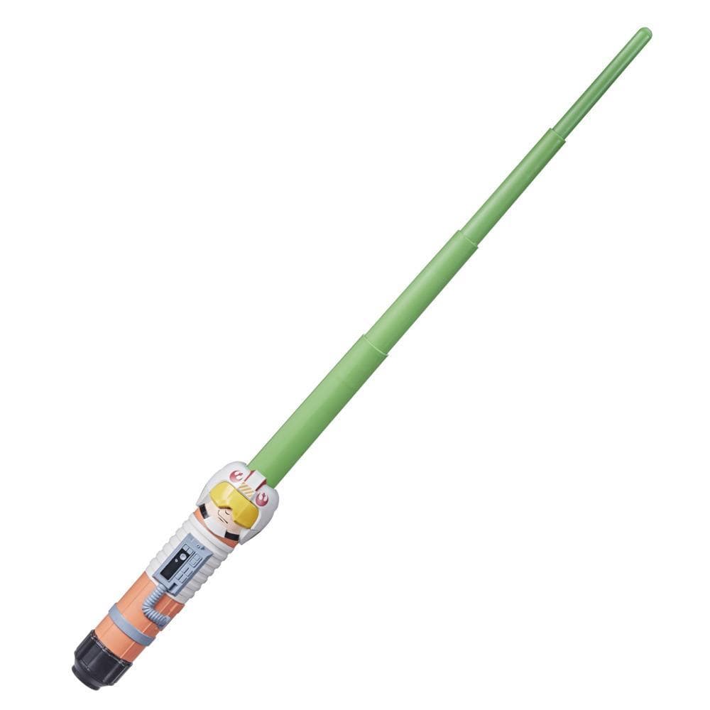 Star Wars Lightsaber Squad Luke Skywalker Extendable Green Lightsaber Roleplay Toy for Kids Ages 4 and Up