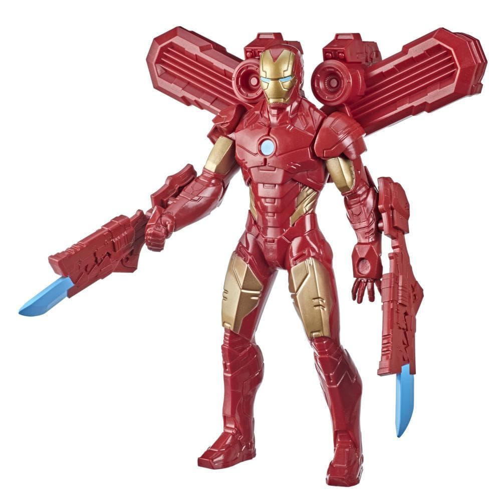 Hasbro Marvel 9.5-inch Scale Super Heroes and Villains Action Figure Toy Iron Man And 3 Accessories, Kids Ages 4 and Up