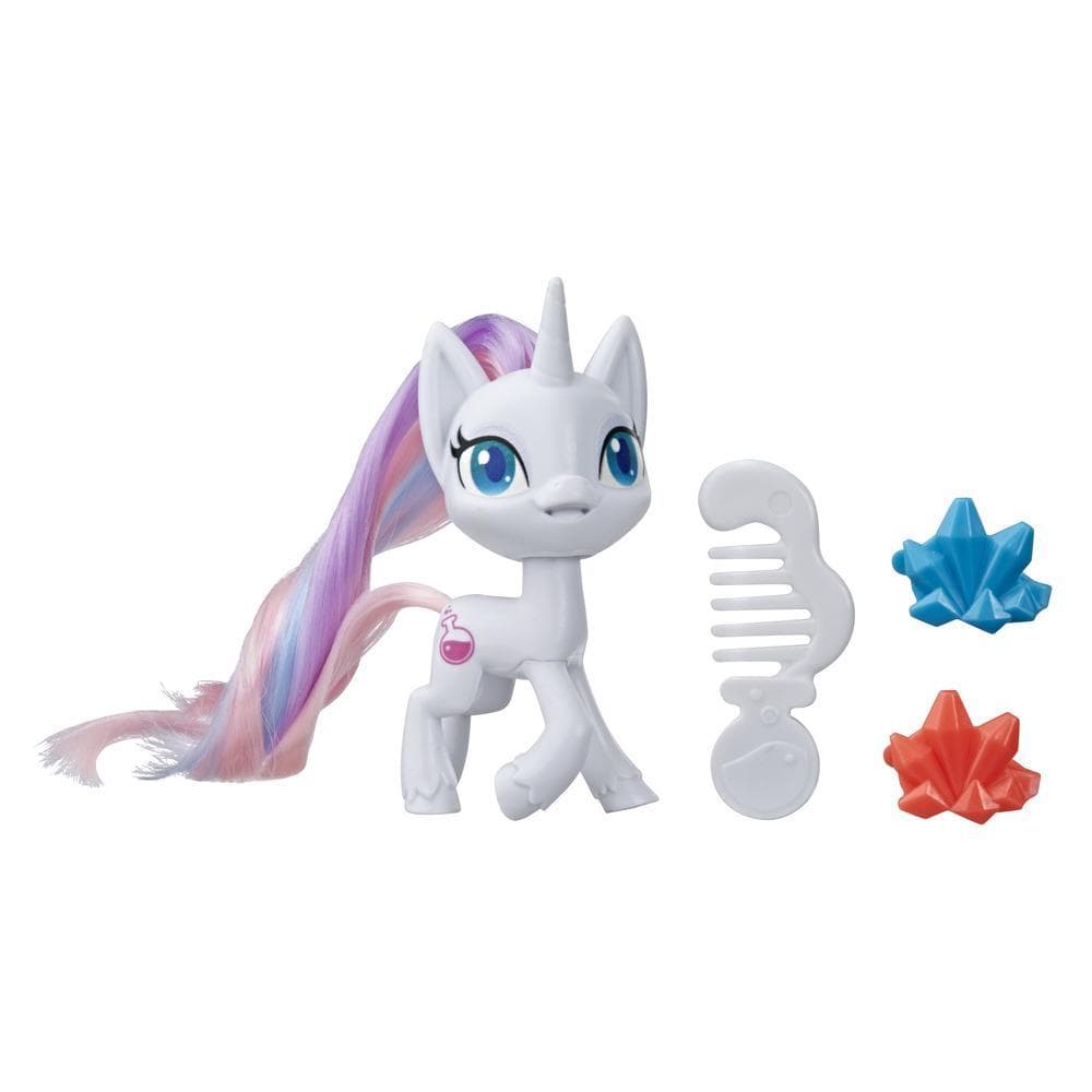 My Little Pony Potion Nova Potion Pony Figure -- 3-Inch White Pony Toy with Brushable Hair, Comb, and Accessories