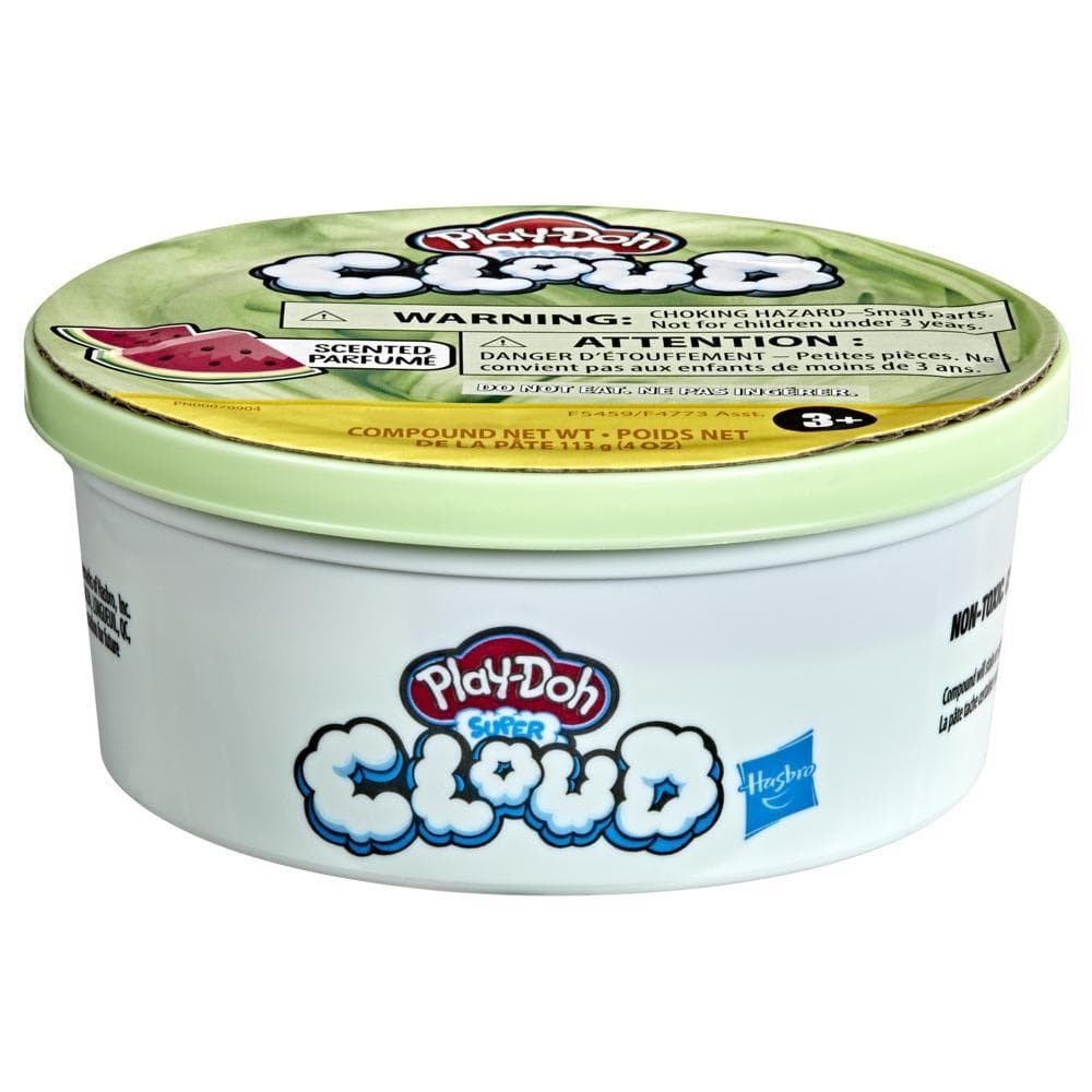 Play-Doh Super Cloud Bright Green Watermelon Scented 4-Ounce Single Can of Puffy, Ooey Gooey Compound, Non-Toxic
