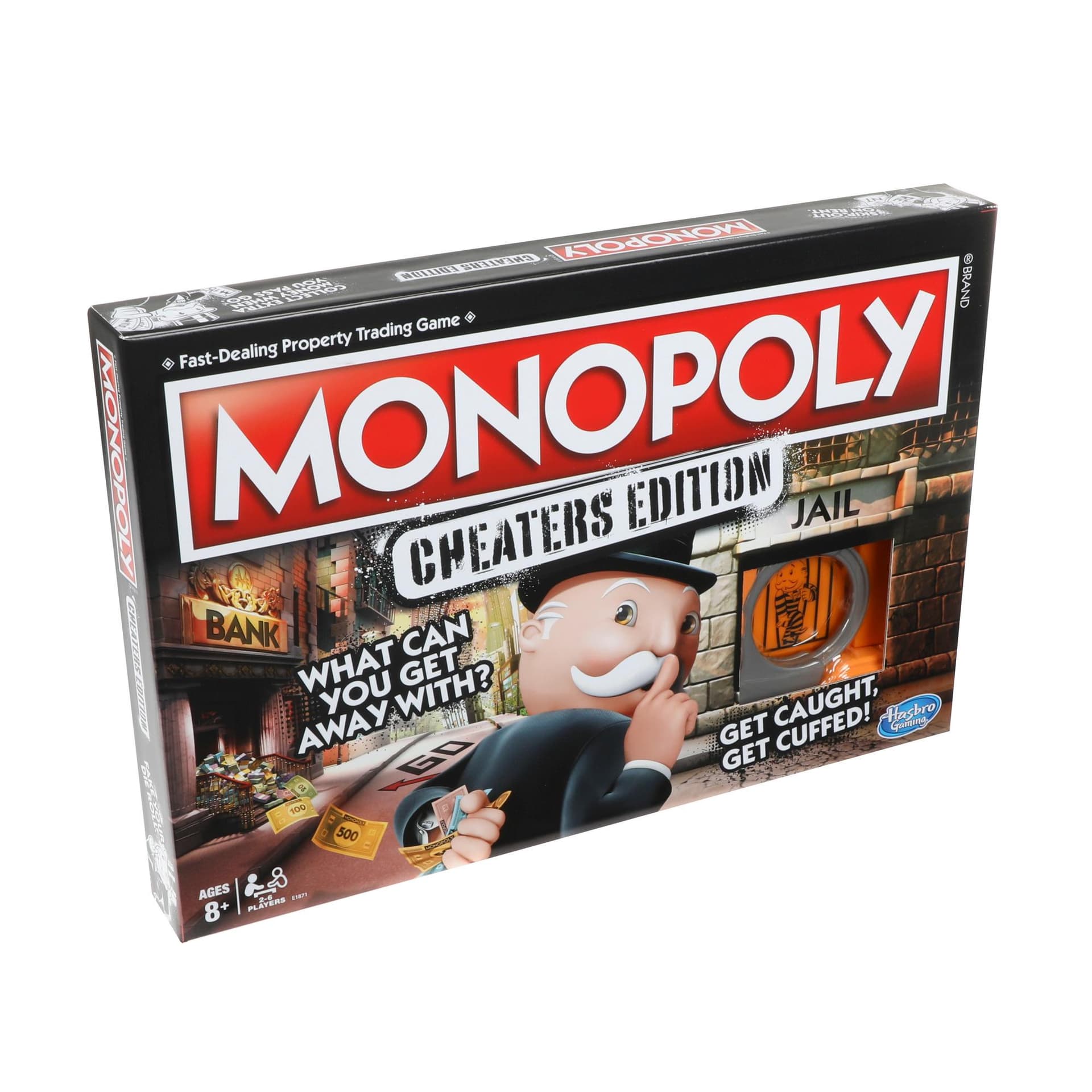 Monopoly Cheaters Edition Board Game for Families and Kids Ages 8 and up