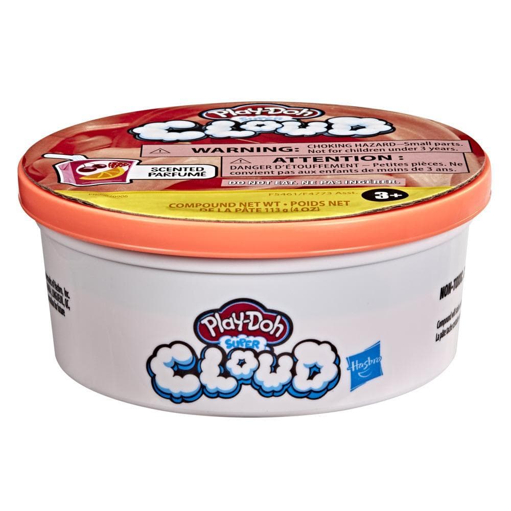 Play-Doh Super Cloud Bright Orange Fruit Punch Scented 4-Ounce Single Can of Puffy, Ooey Gooey Compound, Non-Toxic
