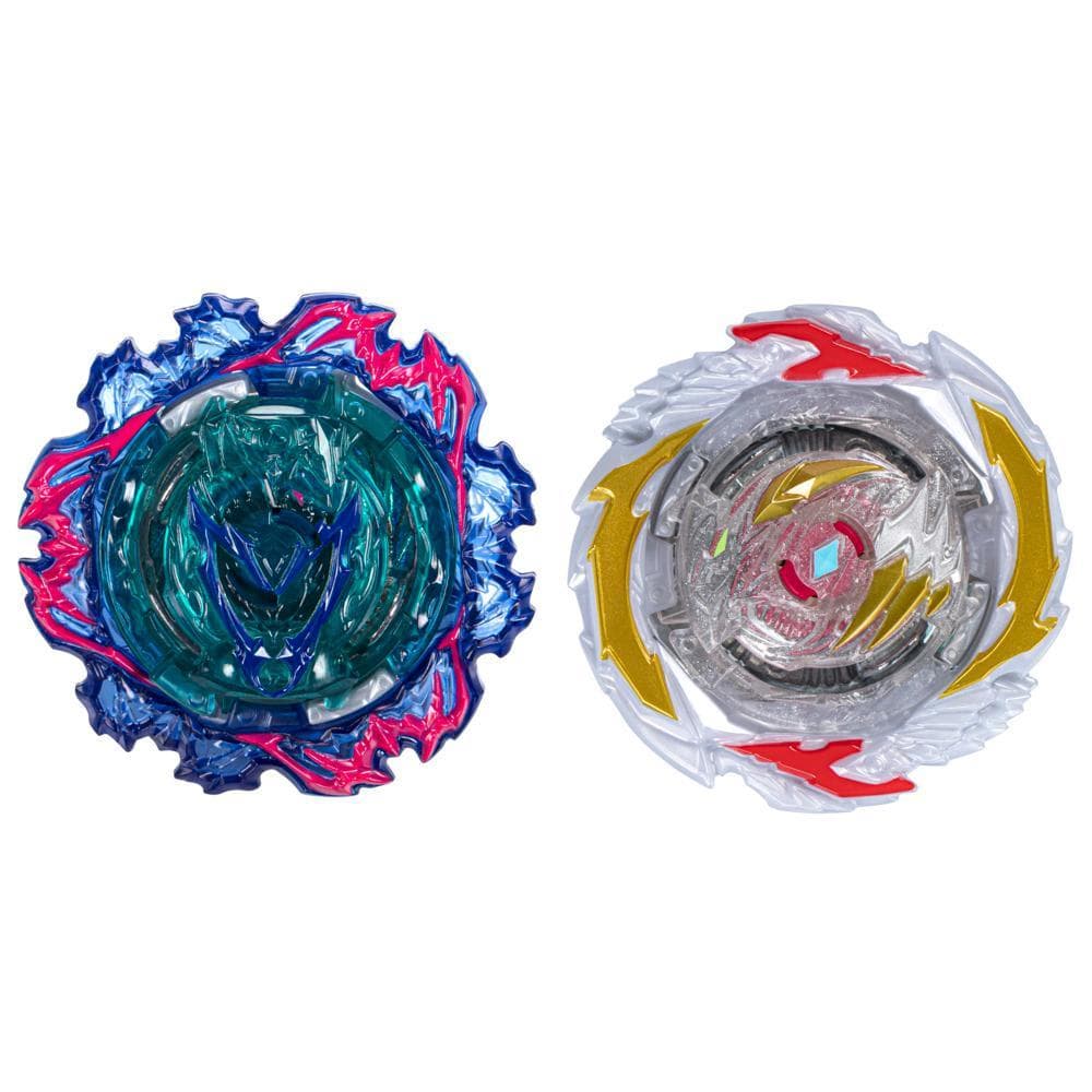 Beyblade Burst QuadStrike Gambit Dragon D8 and Ambush Achilles A8 Dual Pack, Battling Game Toy