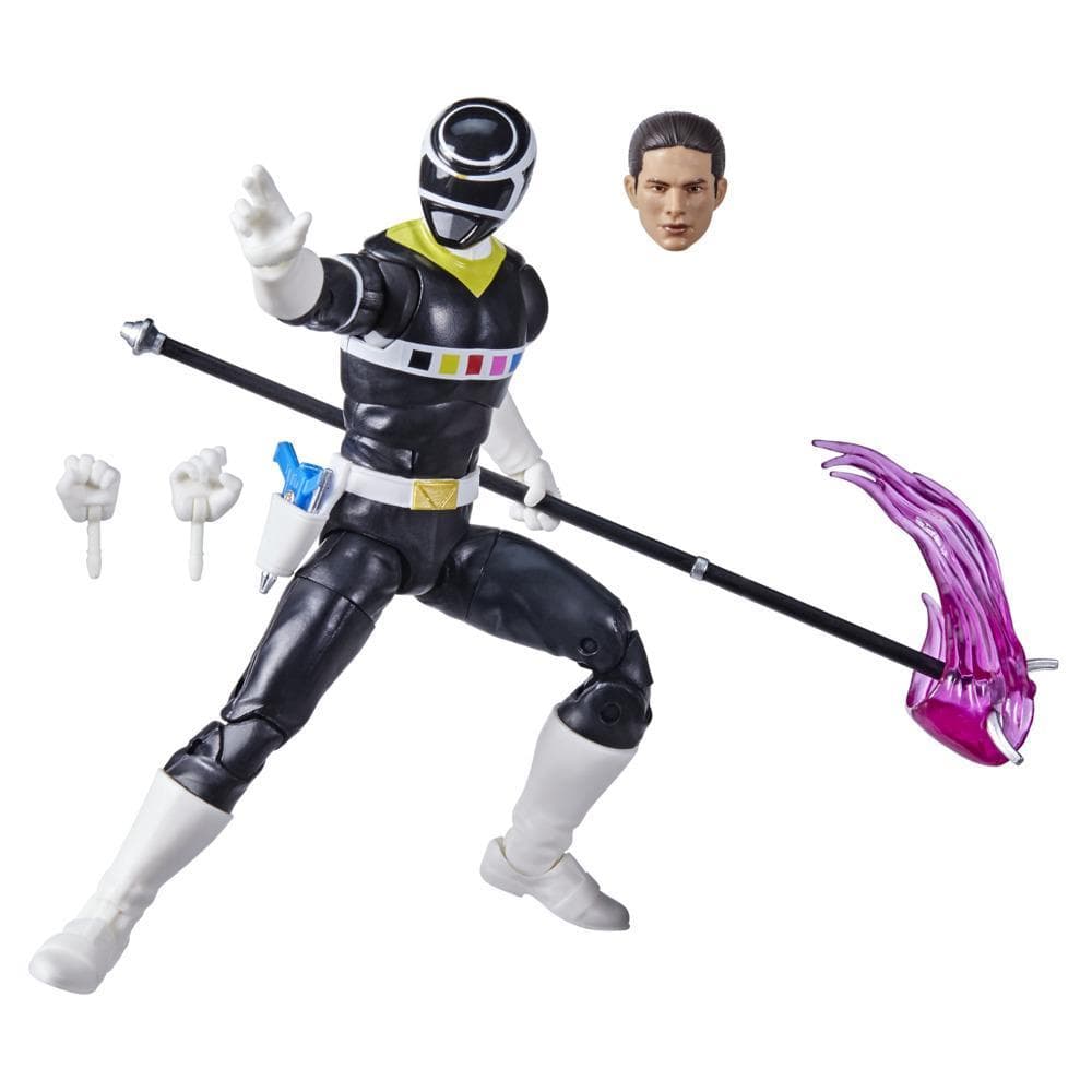 Power Rangers Lightning Collection In Space Black Ranger 6-Inch Premium Collectible Action Figure Toy with Accessories