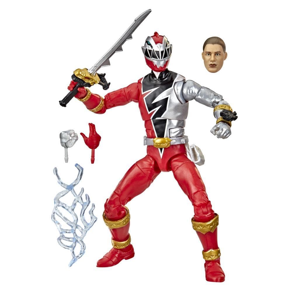 Power Rangers Lightning Collection Dino Fury Red Ranger 6-Inch Premium Collectible Action Figure Toy Power Pop Art Variant