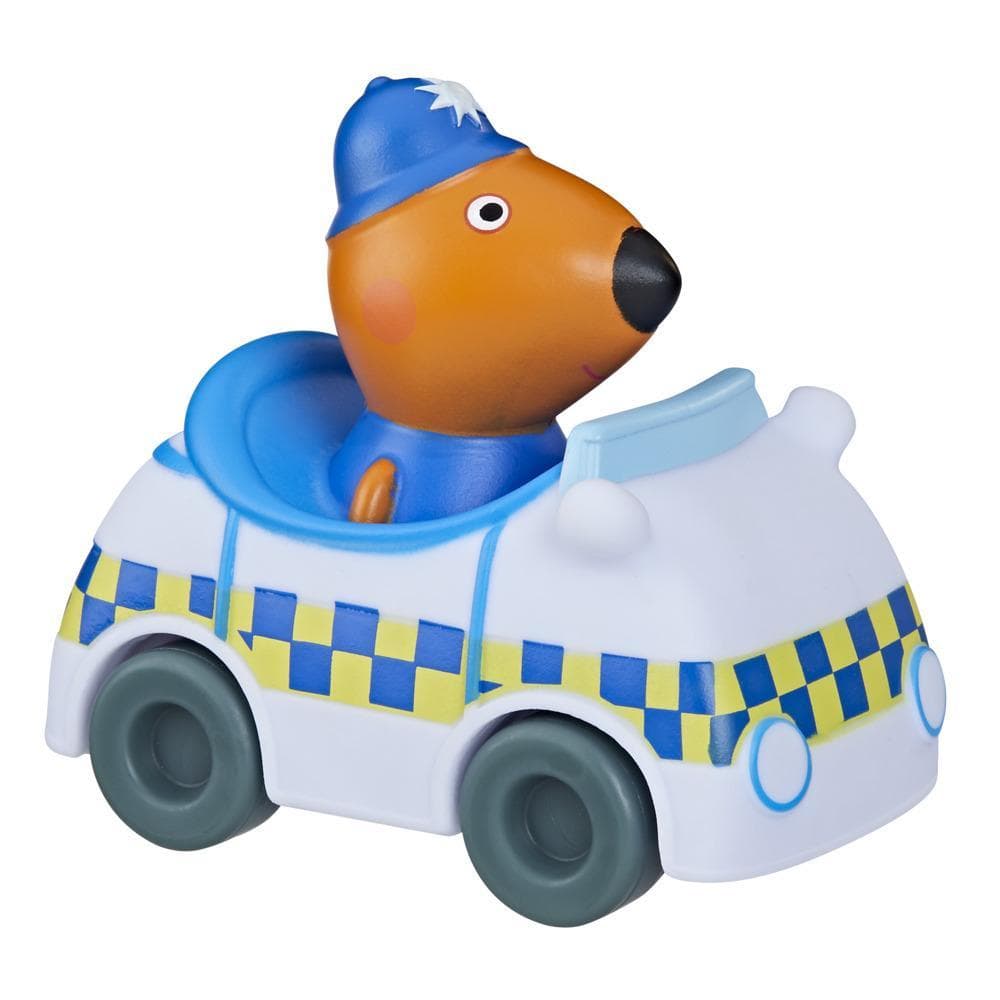 Peppa Pig Little Buggy Vehicle Preschool Toy with Attached Figure Inside (Freddy Fox in Police Car), for Ages 3 and Up